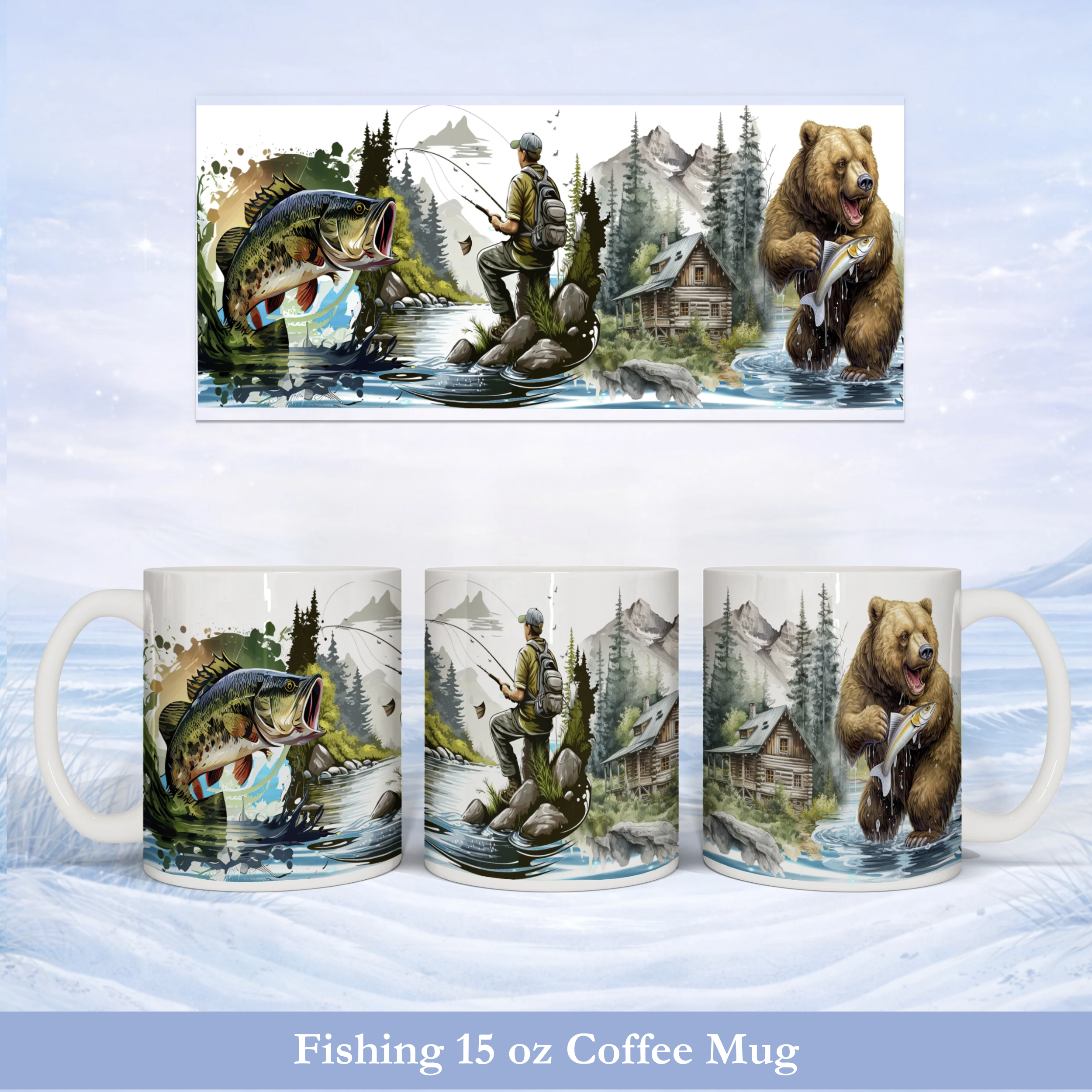 Fishing Coffee Mug Collection