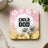 Square coaster with "CHILD OF GOD" text and daisy flowers, pink and white background.