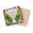 Coaster with floral border and Proverbs 3:5 verse about trusting the Lord.