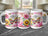 Three mugs featuring butterflies and flowers with "Happy Mother's Day" text.