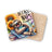 Sloth hugging books with sunflowers, text "BOOKS, NAPS & SUNFLOWERS".