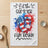 Red, white, and blue flip-flops with "Let the Summer Fun Begin" text.