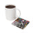 Coaster with woman wearing sunglasses and flowers, text "I CAN WATCH ME".
