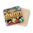 Bingo balls and title on casino-themed coasters.