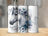 Horse head with floral wreath on tumbler, text "Avery".