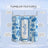 Tumbler with "Amelia" on it, featuring beach and ocean themed illustrations.