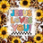 Jesus Loves You graphic with sunflowers and leopard print.