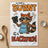 Raccoon chef in apron holding burnt toast with text "It ain't burnt, it's blackened!".