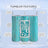 Turquoise wood grain tumbler with "ALL YOU need is love AND A COT" text.