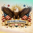 Eagle with outstretched wings and US flags, "250 Years of Freedom 1776-2026".