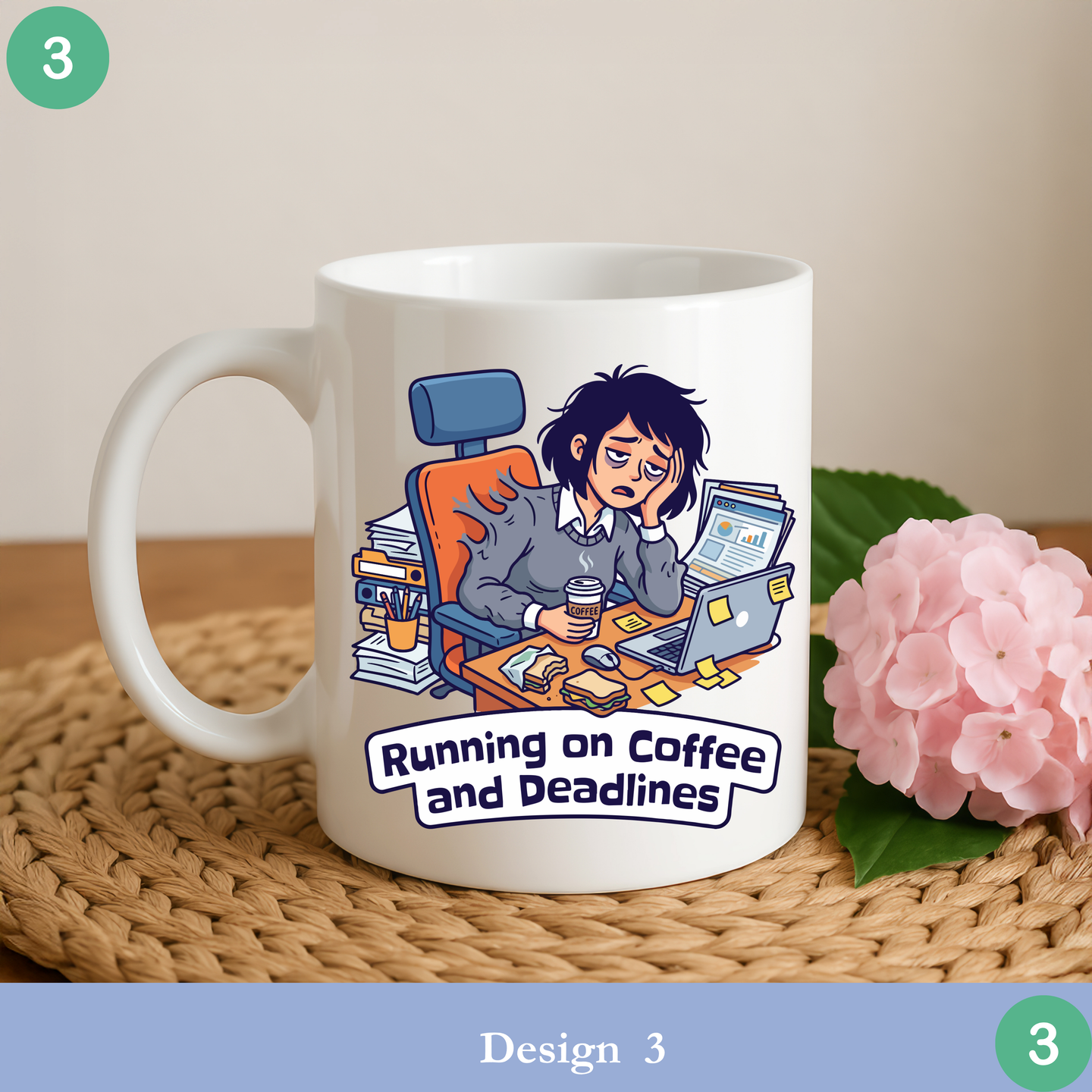 Sarcastic/Funny Work From Home Coffee Mugs