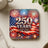 Coaster with American flag, fireworks, and "250 Years 1776-2026".