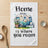 Towel with illustration of a vintage camper, daisies, and text "Home is where you roam".
