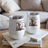 Two wine tumblers with a gnome illustration and "Don't spill it!" text.