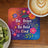 Colorful coaster with "Be Brave, Be Bold, Be Kind" text and floral designs.