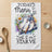 White tea towel with "Today's Menu is Eat it or Starve" and floral plate graphic.