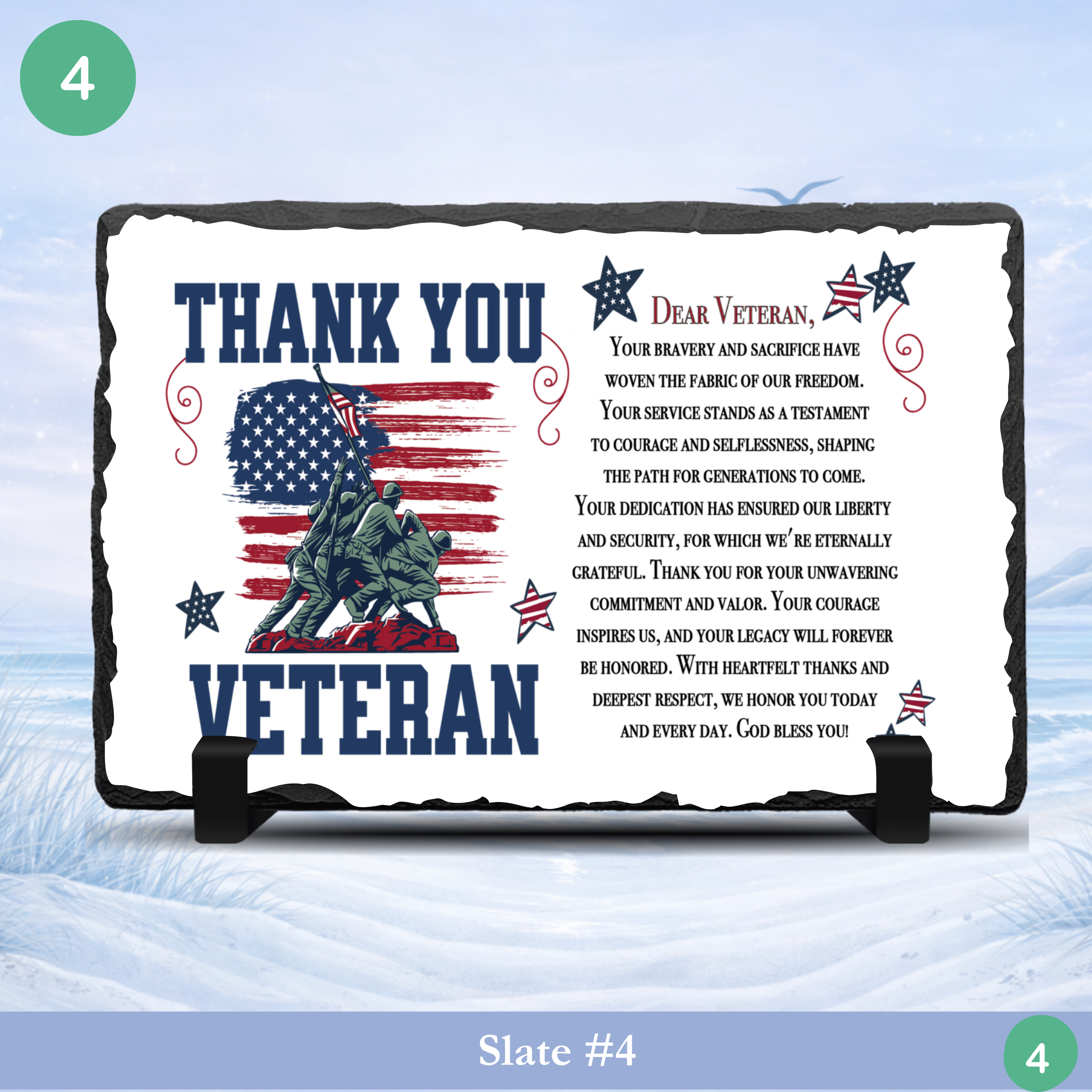 Military Tribute Photo Slates