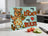 Cartoon pig in apron and glasses holding a cookbook, "My Kitchen My Rules" text.