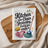 Kitchen towel with text "Kitchen was clean yesterday. Sorry you missed it."
