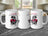 Cancer zodiac mug with skull embracing heart, text "Sensitive. But dangerous."