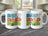 Three mugs with "BEST DAD EVER" text, front and angled views.
