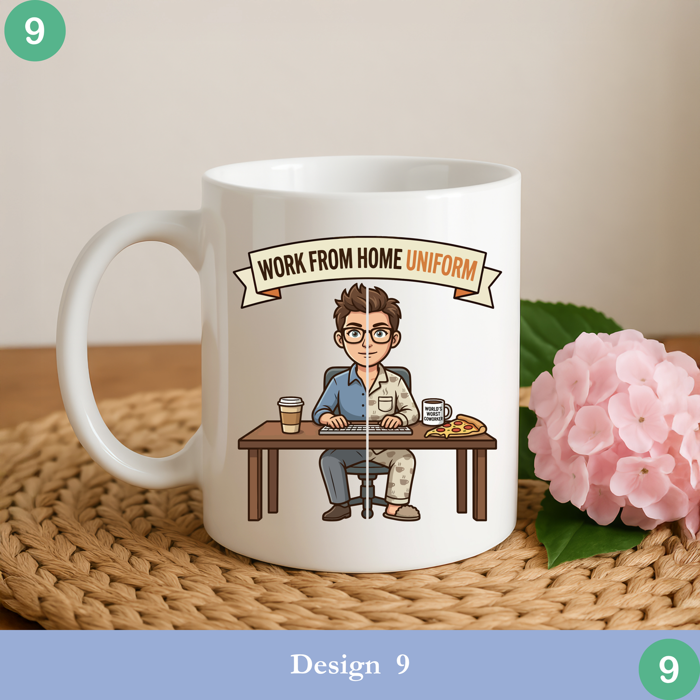 Sarcastic/Funny Work From Home Coffee Mugs