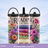 20 oz tumbler book lover floral reading design