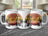 Three mugs with "Happy Father's Day Grandpap" and palm trees.