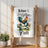White kitchen towel with "Rise & Shine Y'all" and a rooster illustration.