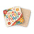 Coaster with "I will succeed today" text and colorful flowers and rainbow design.
