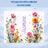 Floral design with the name "Jasmine" across a snowy mountain landscape.