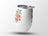White tumbler with "Sweet Summer" text and floral and fruit graphics.