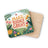 Coaster with colorful floral design and text "MAKE TODAY GREAT".