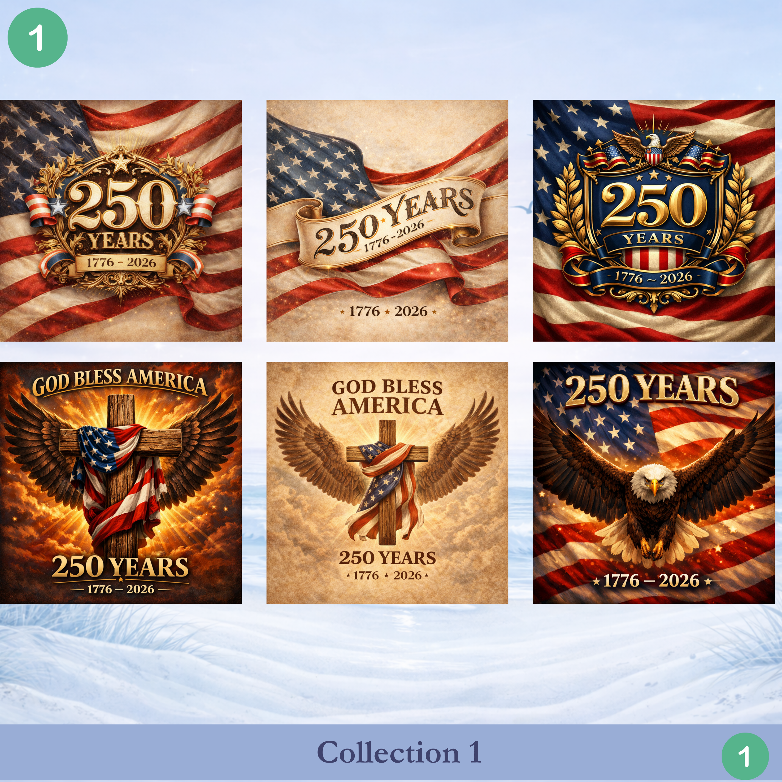  USA 250 coaster collections 