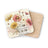 Coasters with floral design and "I AM CONNECTED TO THE UNIVERSE" text.