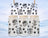 Three glass tumblers with cat-themed text and designs on a snowy background.
