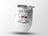 White wine tumbler with "Good Friends Wine Together" text and two wine glasses.