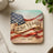 American flag and "250 Years 1776-2026" text on a coaster.