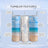 Tumbler with "Amelia" script, ocean print, metal straw, and insulation features.