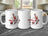 White mug with "Grill Master King of the Backyard" graphic and barbecue illustration.