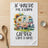 Camper with sunflowers and text "If you're not a happy camper take a hike!"