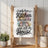 Towel with "I only have a Kitchen because the House." text.