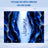 Blue and silver abstract design with the name "Jasmine" in the center.