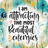 I am attracting the most beautiful energies quote with floral background.