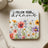 Coaster with watercolor wildflowers and text "FOLLOW YOUR dreams".
