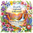 Floral border frames canyon scene with waterfall and text "Do not be conformed...Romans 12:2".