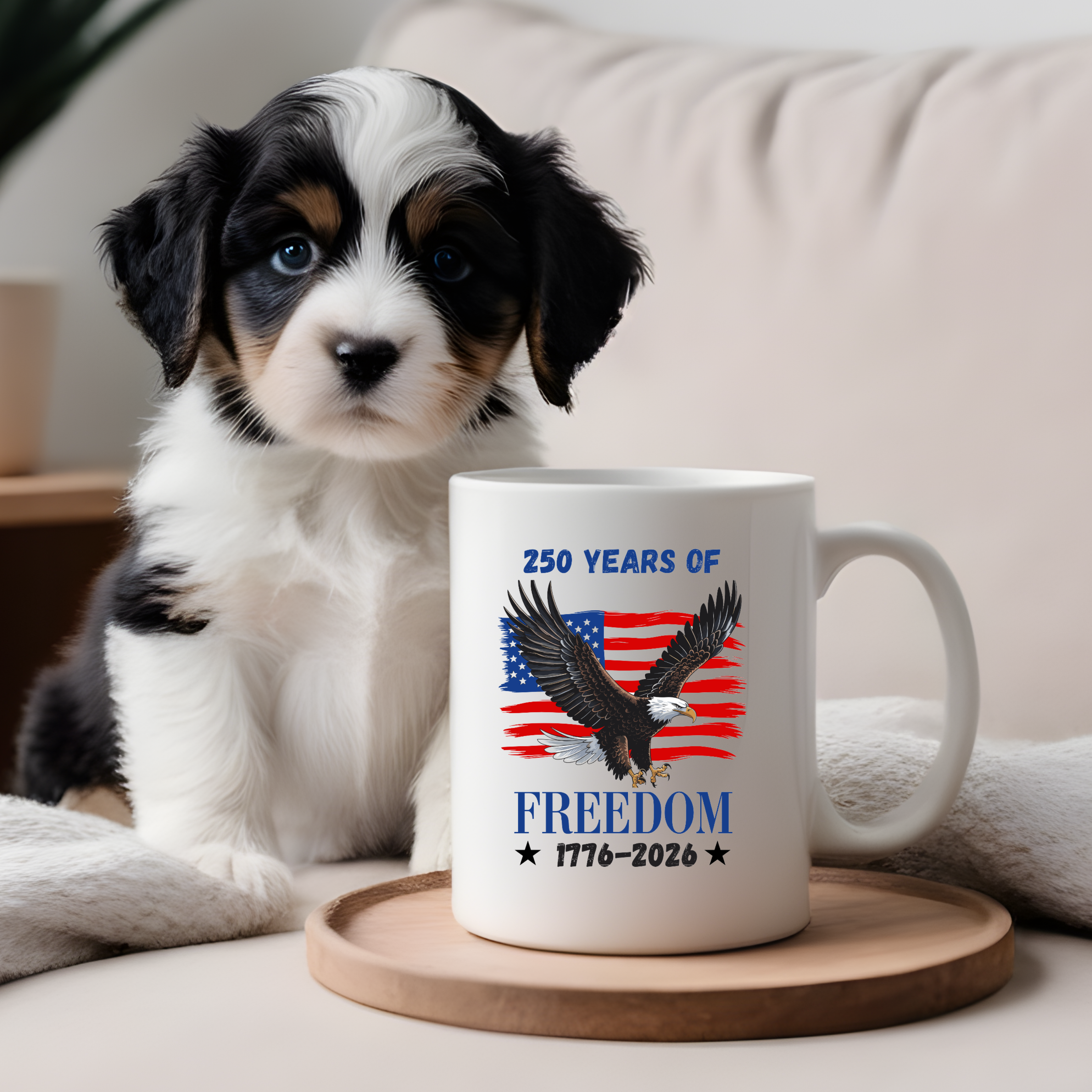 250 Years Freedom Patriotic Mug