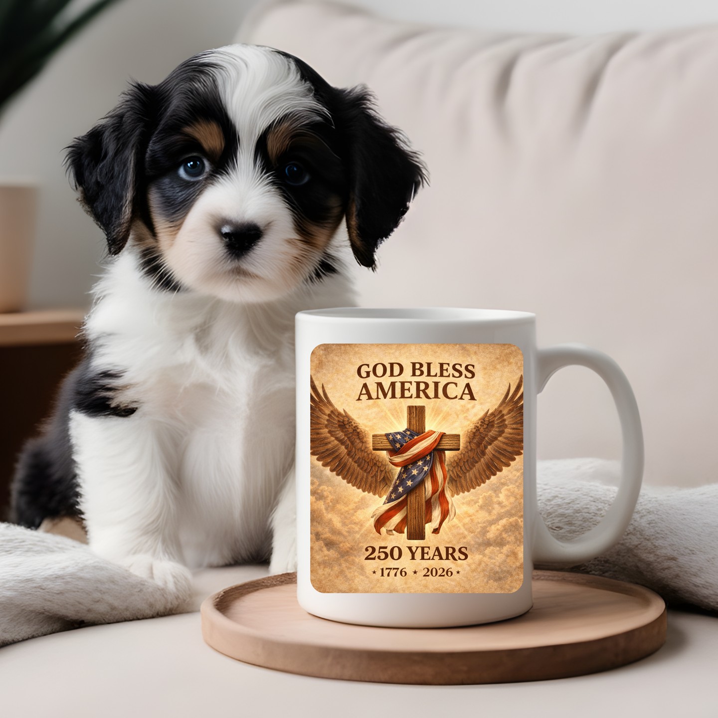 God Bless America Patriotic Mug