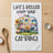 Towel with a vintage camper and sunflowers, text "Life's Better When You're Camping!".