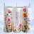 Three white tumblers with floral designs and "Jasmine" text.